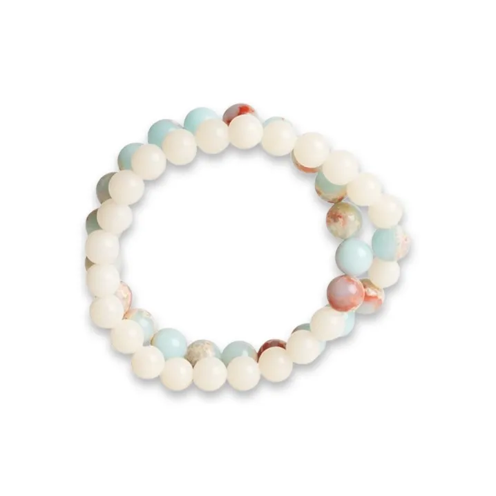 LuluCanaan White Jade Bodhi Bracelets Women's-0