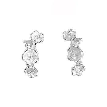Zhou Jifeng S 999 Fine Silver Stud Earrings Women's