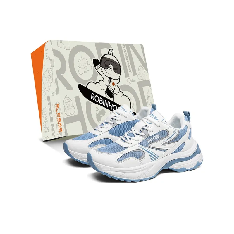 ROBINHOOD Cushioning, Slip Resistant, Abrasion Resistant, Coverage, Support Low Top Chunky Sneakers Men's-6