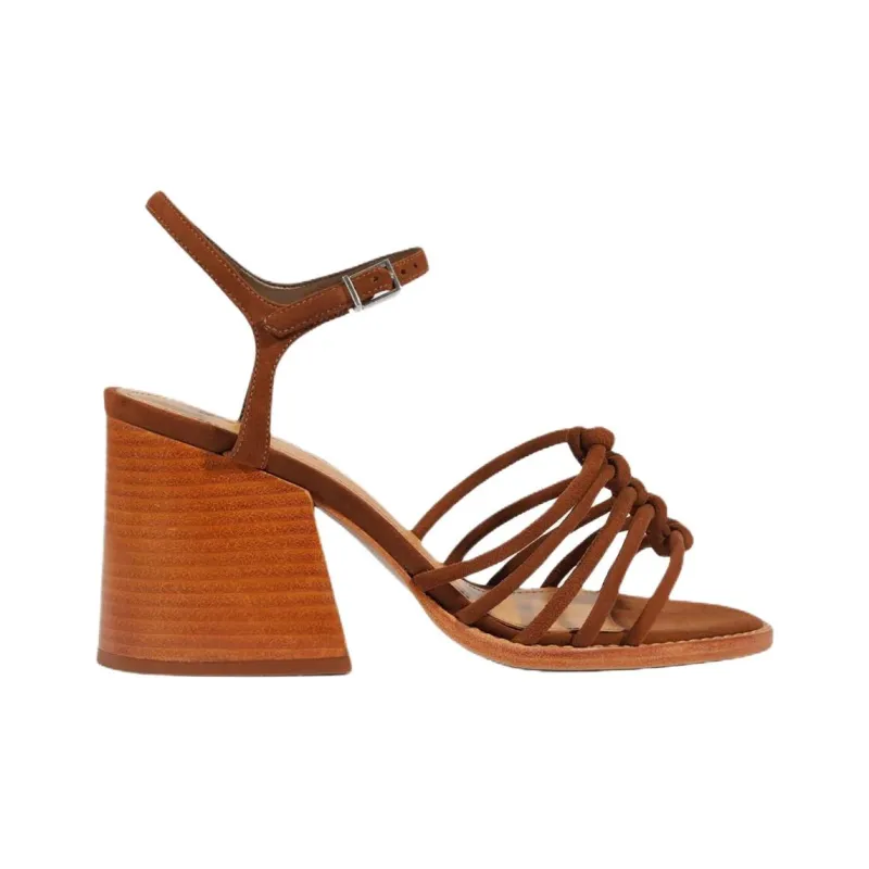 Schutz Sandy One Strap Sandals 9cm Women's Brown-1