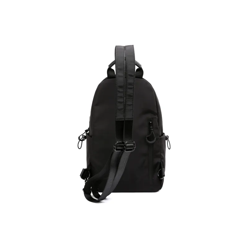 MOYYI Oxford Mini Backpack Regular Unisex Black/Khaki-3