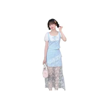 XIANSINIAO Two Piece Skirt Sets Women's Top+Skirt