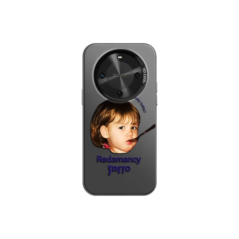 YAOCAI Acrylic Material Biting Spoon Little Boy Phone Cases Compatibility With MVMOM 30/20 Trendy And Cool-8