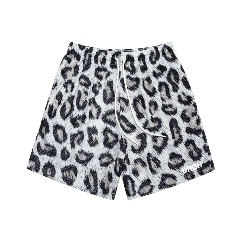 DNBH Dual Tone Collection Leopard Print Collection Casual Shorts Unisex-39