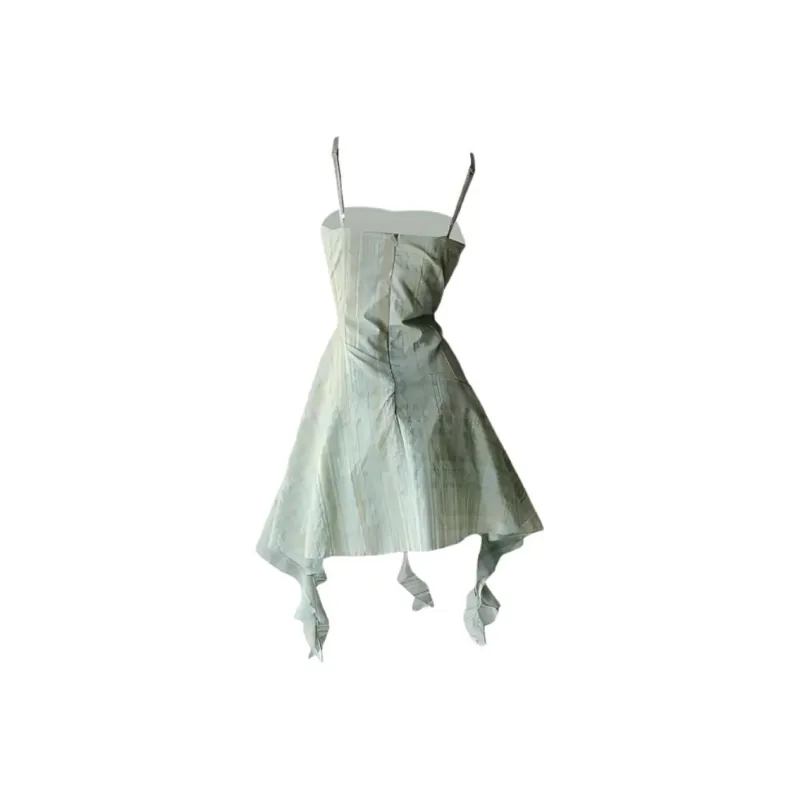 GUOZHEN Slip Dresses Women's Light Green-1