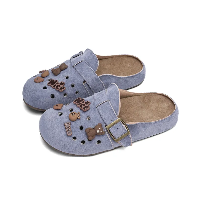 XMISTUO Quiet Slip Resistant Closed Toe Slippers Women's-21