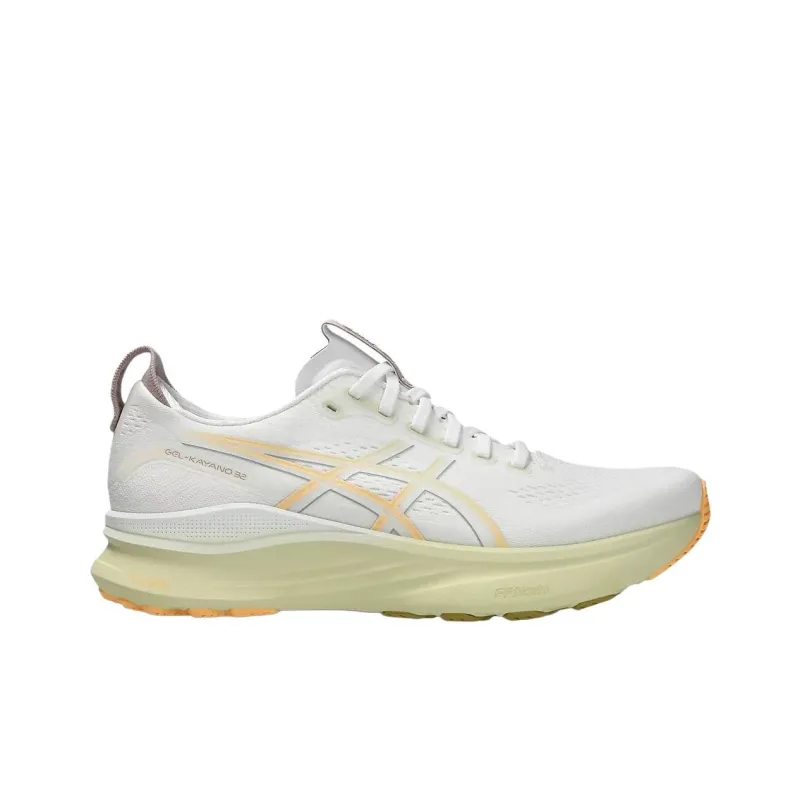 Asics GEL KAYANO 32 Anti Slip Wear Resistant Low Top Running Shoes Men's White Orange Loose Fit-1
