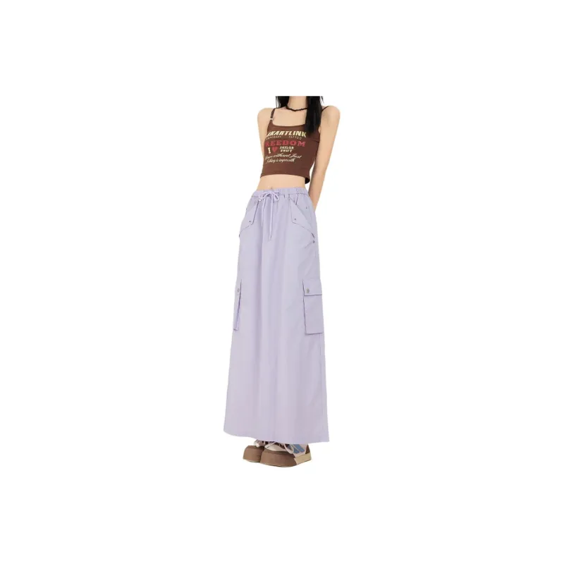 XIANSINIAO Casual Long Skirt Women's-3