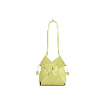 OCTSUI PU Shoulder Bag Women's Lime Yellow/Beige Gray/Black
