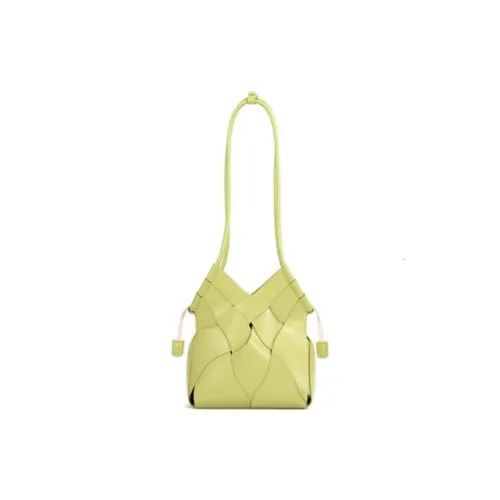 OCTSUI PU Shoulder Bag Women's Lime Yellow/Beige Gray/Black