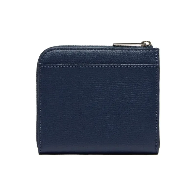 LACOSTE Cow Leather Wallet Large Size Men's Marine Blue-1