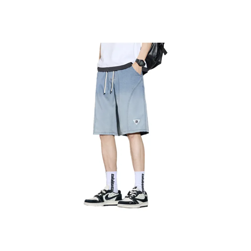 XIEXIELE Denim Shorts Men-0