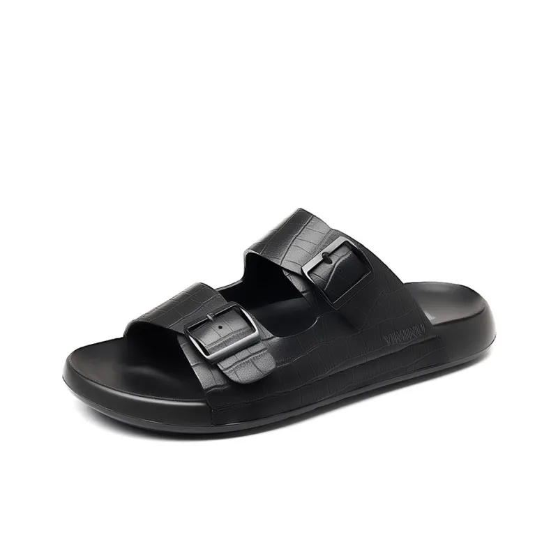 Eminu Slide Slippers Men Black-0