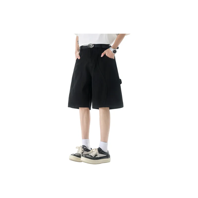 TESTUNG Essential For Summer. Workwear Style Shorts Unisex-16