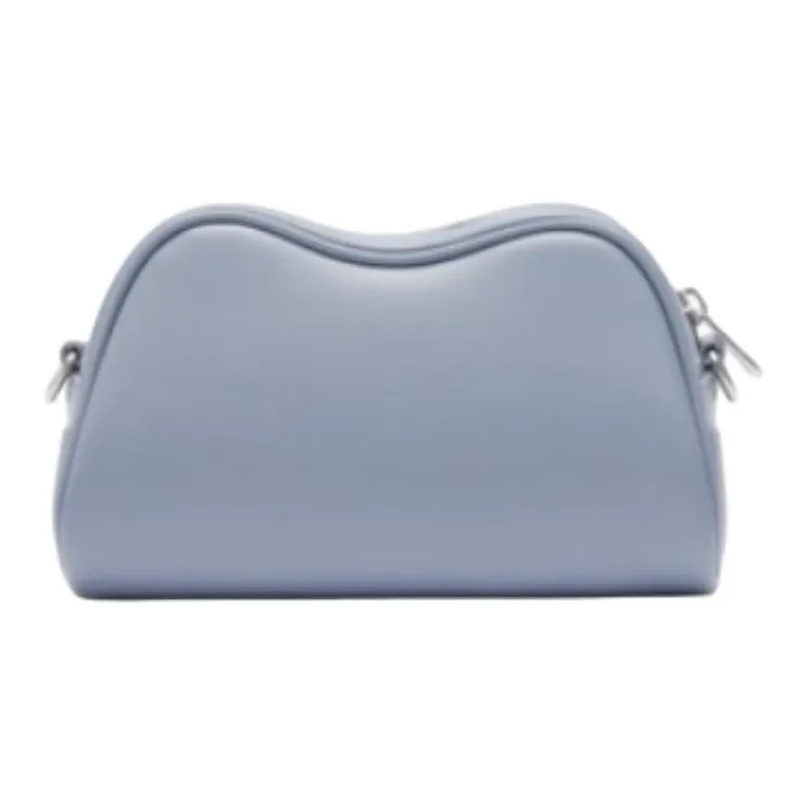 LACOSTE Cow Leather Shoulder Bag Mini Women's Light Blue-2