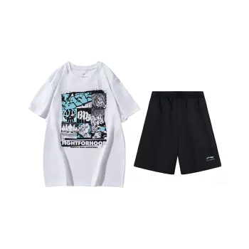 LiNing Sports Casual Suit Unisex White+Black