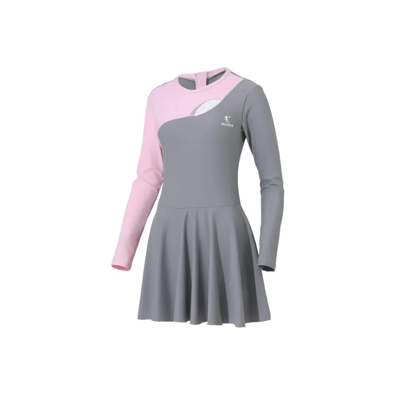 QIAODAN Adults One Piece Swim Dresses & Skirts Women's-6