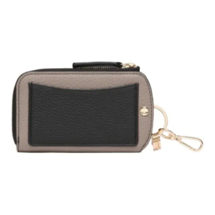 LACOSTE Cow Leather Key Pouch Women's Black-1