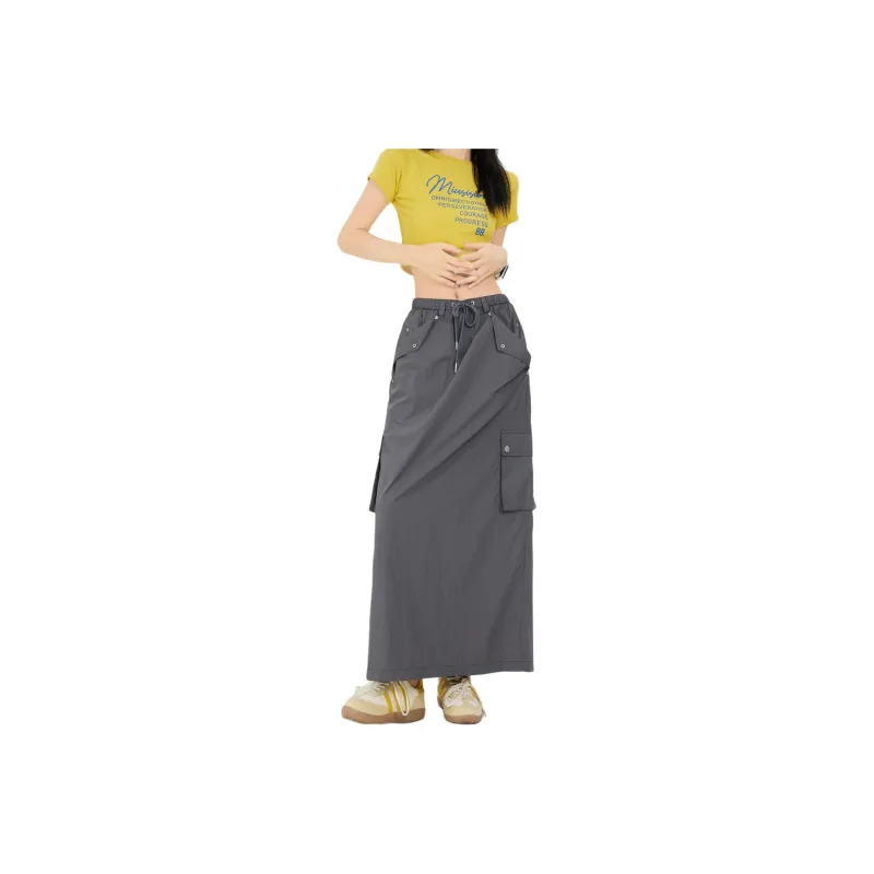 XIANSINIAO Casual Long Skirt Women's-4