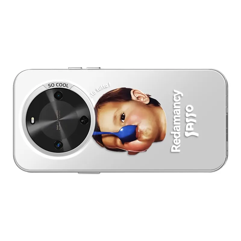 YAOCAI Acrylic Material Biting Spoon Little Boy Phone Cases Compatibility With MVMOM 30/20 Trendy And Cool-14