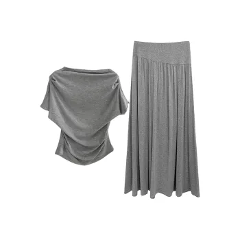 Mu Xiao Xin Two Piece Skirt Sets Women's