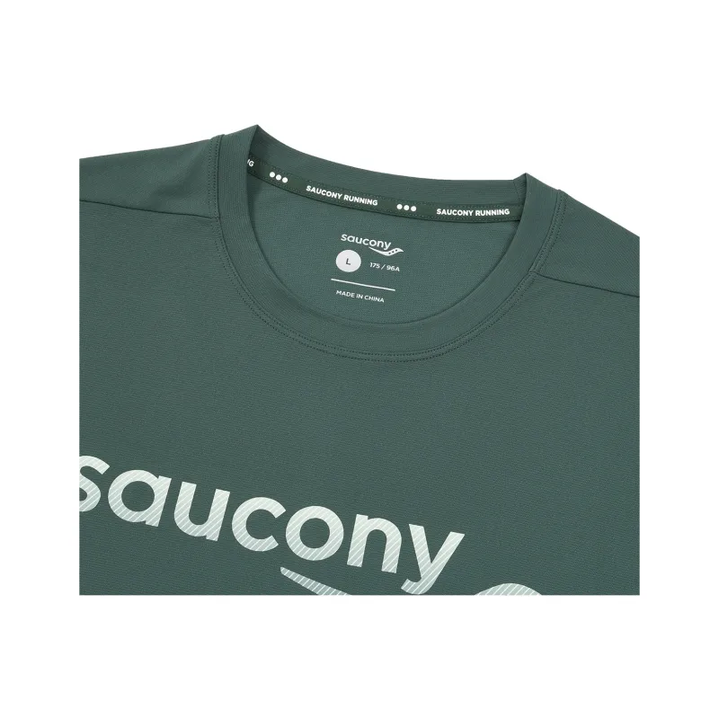 Saucony T Shirt Unisex Peacock Green-3