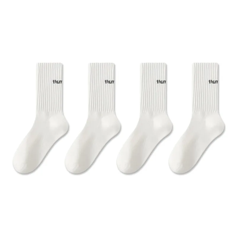 Mulong Family Mid Calf Socks Unisex 5 Pack-12