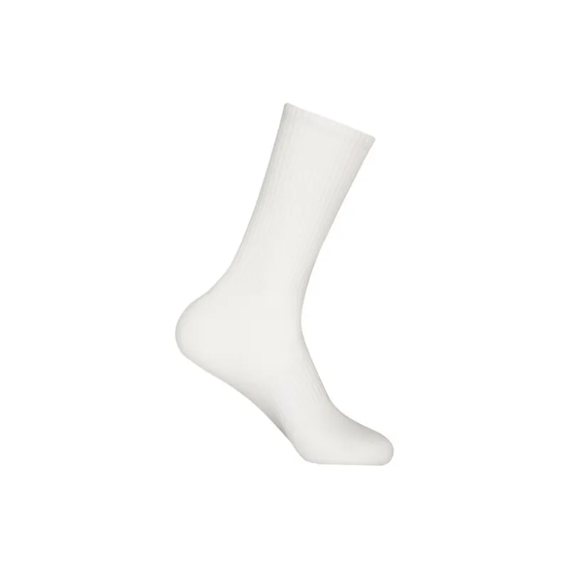 New Balance Mid Calf Socks Unisex 1 Pack Sea Salt White-1
