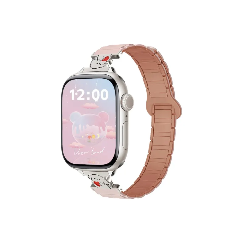 MILANQIAN M&Q Apple Compatibility Watch Band 38 46mm Silicone Material-6