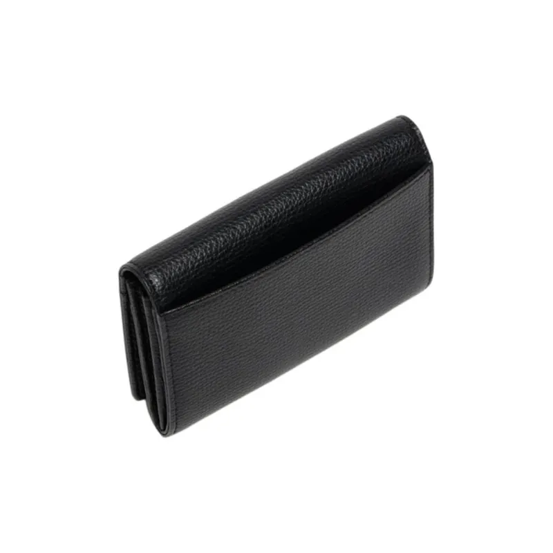 LACOSTE Cow Leather Wallet Men's Black-3