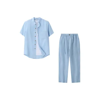 XUANSHENG Shirt Matching Set Men's
