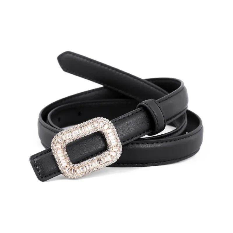 ROBINHOOD Cow Split Leather Belts Women's 1.8cm-0