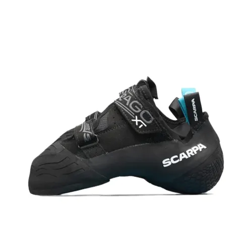 SCARPA Drago Anti Slip Wear Resistant Low Top Rock Climbing Shoes FZ2642 Unisex Black Gray