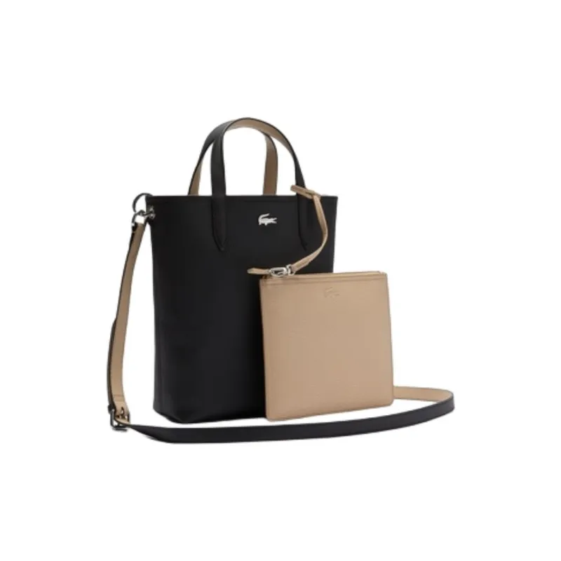 LACOSTE Handbags Black & Khaki-1