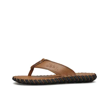Jeep Rubber Sole Odor Resistant Slip Resistant Flip Flops Unisex