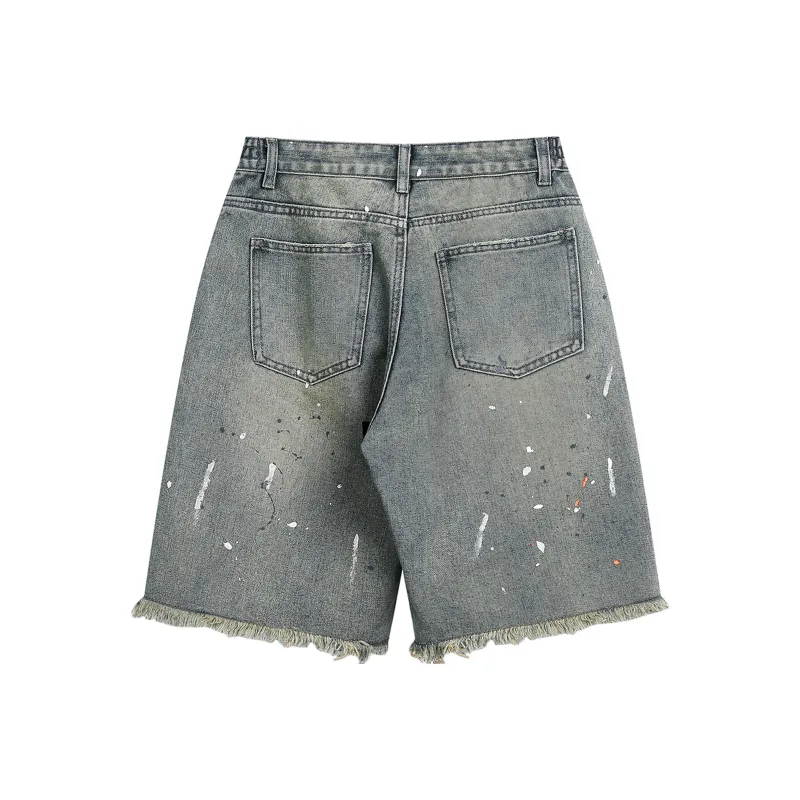 A02 Denim Shorts Unisex-11