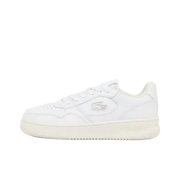LACOSTE L001 Anti Slip Wear Resistant Low Top Skateboard Shoes Men's White