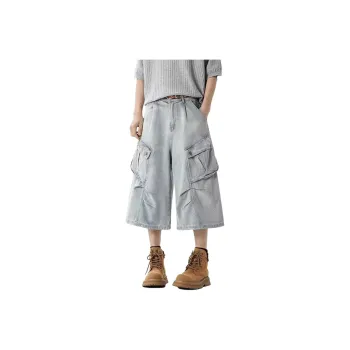 Weles Denim Shorts Unisex Light Blue