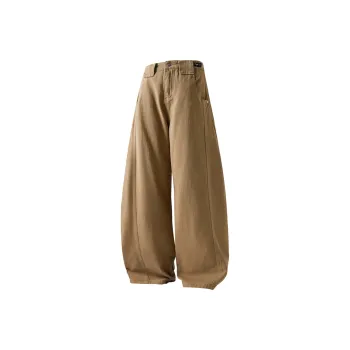 PAEFA Casual Pants Unisex Khaki