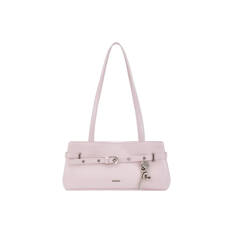 MCMIKO Cow Leather Shoulder Bag Women's Cherry Blossom Pink-1