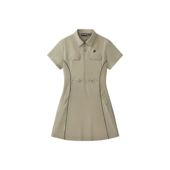 FILA FUSION QRFUSION LIFE Short Sleeved Dress Women's Hazy Khaki