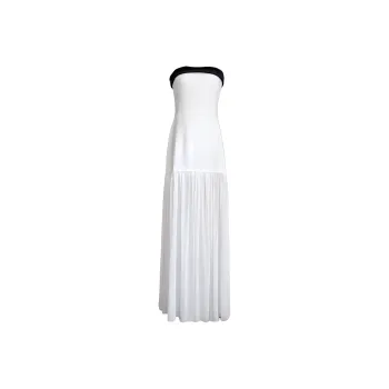 DOKZB Sleeveless Dresses Women's White