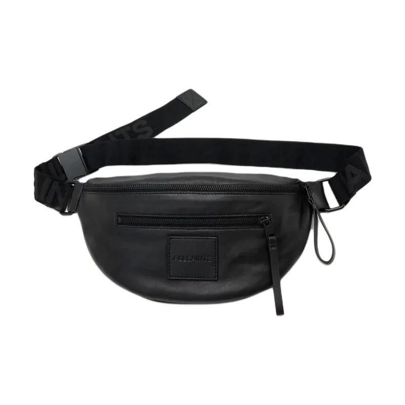ALLSAINTS Lambskin Fanny Pack Regular Men's Black-0