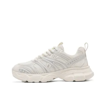 WEISHIBANGWEI Anti Slip Wear Resistant Low Top Chunky Sneakers Men's White