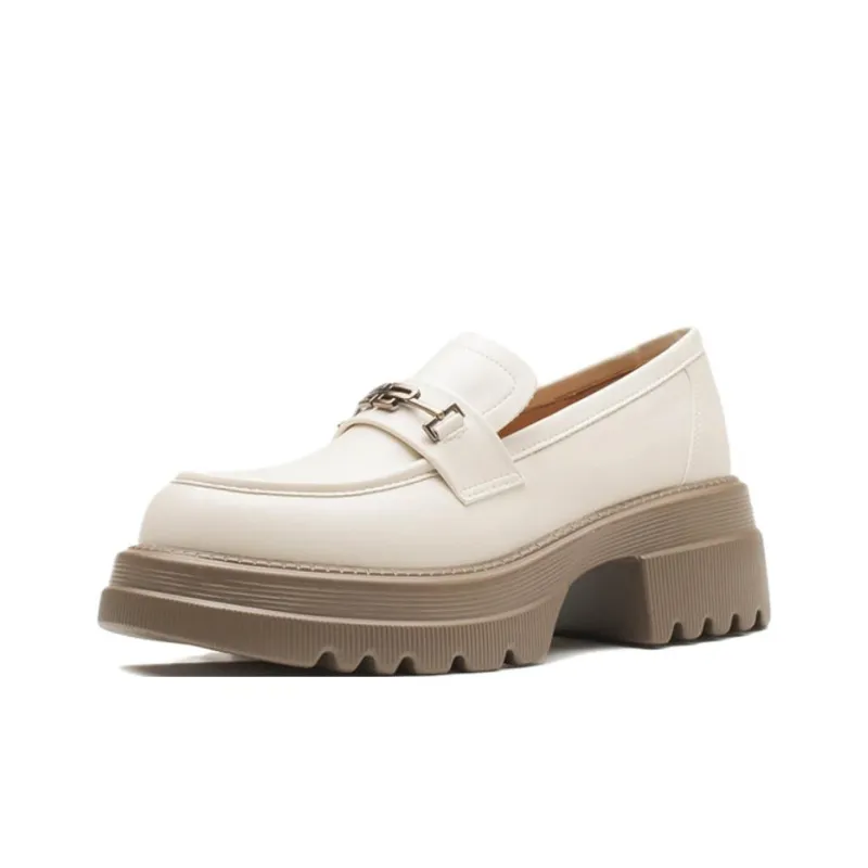 City camel Loafers Women's Apricot, Black-4