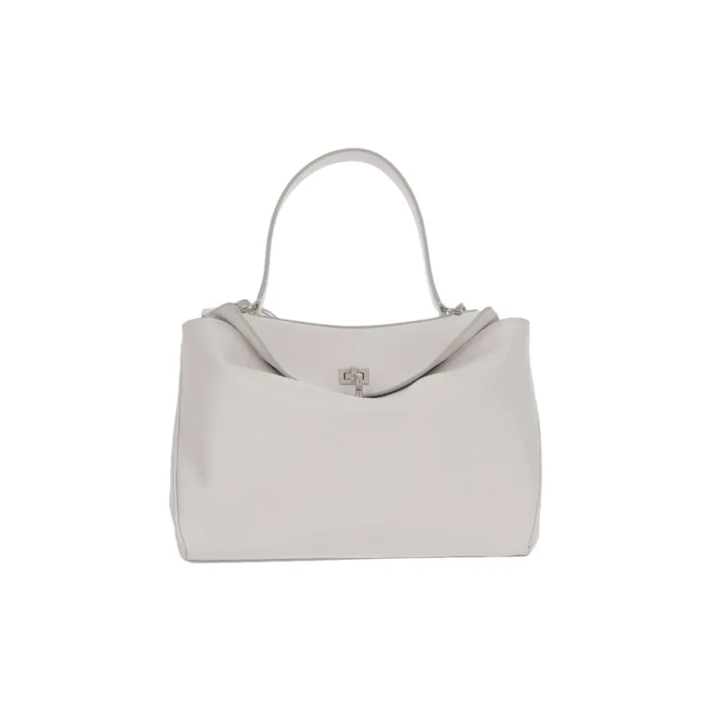 Balenciaga Calfskin Shoulder Bag, Crossbody Bag, Handbag Medium Size Women's White-1