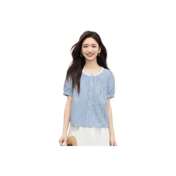 Flowers In Water Short Sleeved Shirt Women's