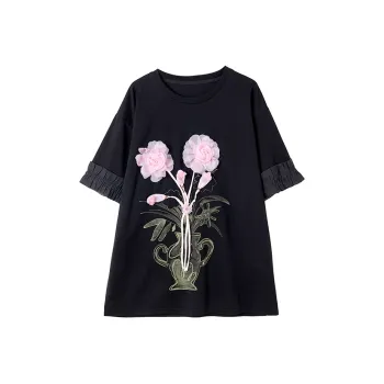 LUYOUYE T Shirts Women's Black