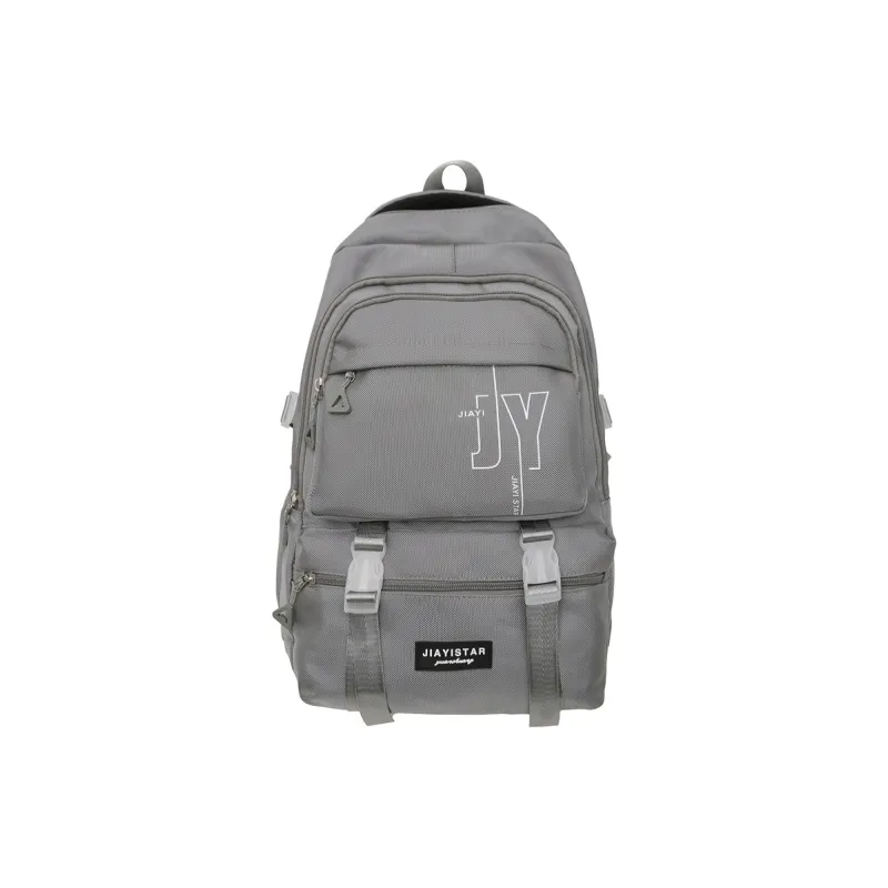 Yalu Nylon Backpack Unisex White/Gray/Black/Khaki/Blue-6