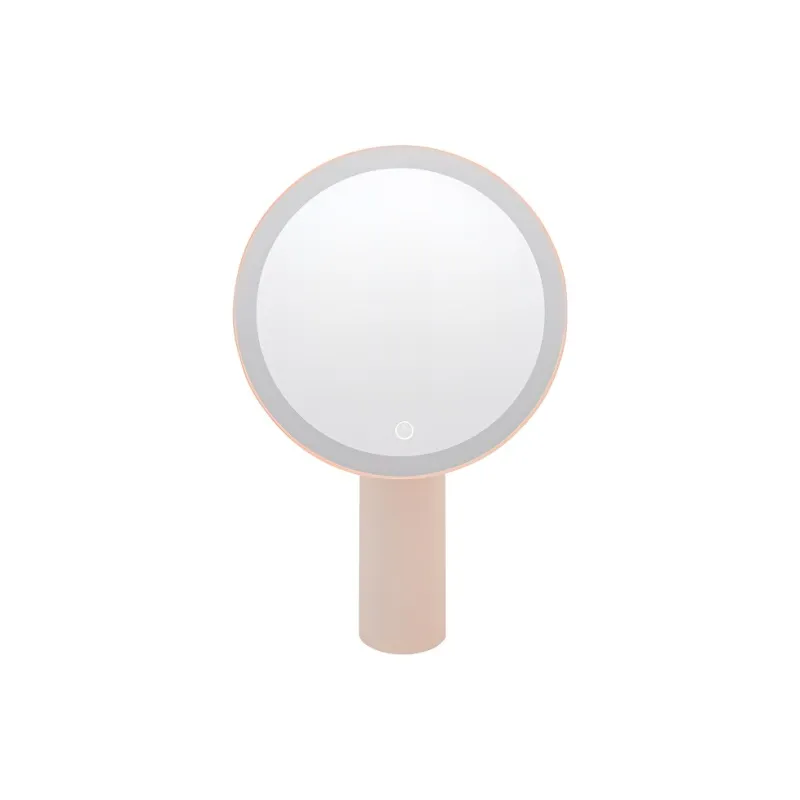 Gentle Welcome Smart LED HD Tricolor Adjustable Light Dormitory Desktop Portable Travel Makeup Mirror Dressing Mirror-0